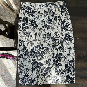 JCrew cotton floral skirt size 6